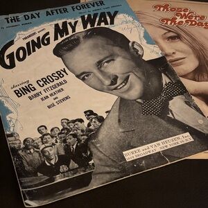 Vintage 'Going My Way' and those were the days sheet music